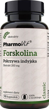 Forskoliini intialainen nokkosekstrakti 200mg 90 kapselia PHARMOVIT